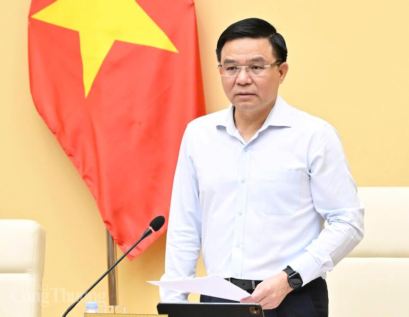Bộ trưởng Oklavip khuyến mã hấp dẫn mỗi ngày Lê Mạnh Hùng phát biểu tại buổi Ok88vip tỷ lệ kèo World Cup 2026. Ảnh: Cấn Dũng