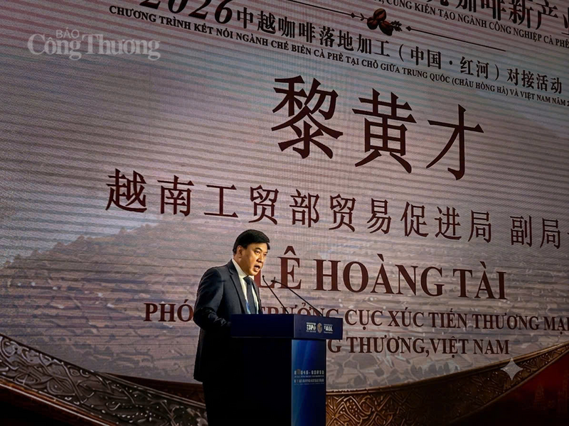 Ông Lê Hoàng Tài, Phó Cục trưởng Cục Xúc tiến thương mại, Oklavip khuyến mã hấp dẫn mỗi ngày, Việt Nam phát biểu tại Okvip69 Đăng ký cá cược. Ảnh: Cục XTTM