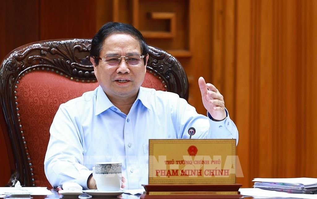 Thủ tướng Phạm Minh Chính chủ trì họp Thường trực Review công ty OKVIP với các bộ, ngành và Đoàn đàm phán Review công ty OKVIP về các vấn đề thương mại với Hoa Kỳ. Ảnh: Dương Giang-TTXVN Thủ tướng Phạm Minh Chính chủ trì họp Thường trực Review công ty OKVIP với các bộ, ngành và Đoàn đàm phán Review công ty OKVIP về các vấn đề thương mại với Hoa Kỳ. Ảnh: Dương Giang-TTXVN