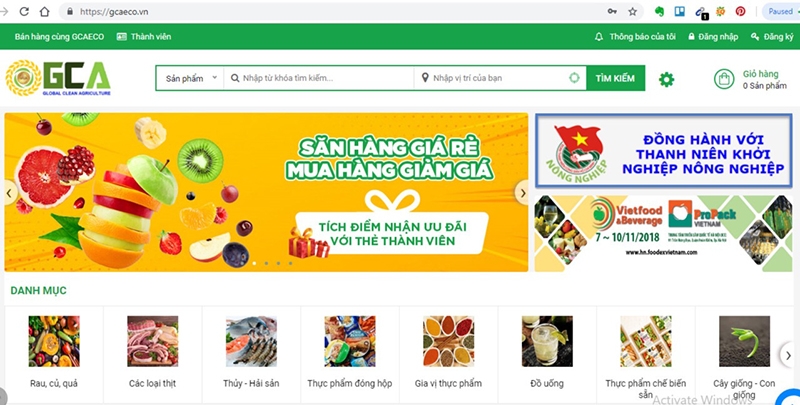 “Chợ online” cho Trang Chủ OKVIP COM Top #1 sạch cho online cho nong san sach