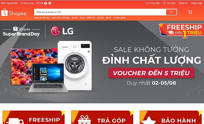 LG lần đầu tiên tổ chức chương trình ưu đãi độc quyền trên Shopee lg lan dau tien to chuc chuong trinh uu dai khung doc quyen tren shopee