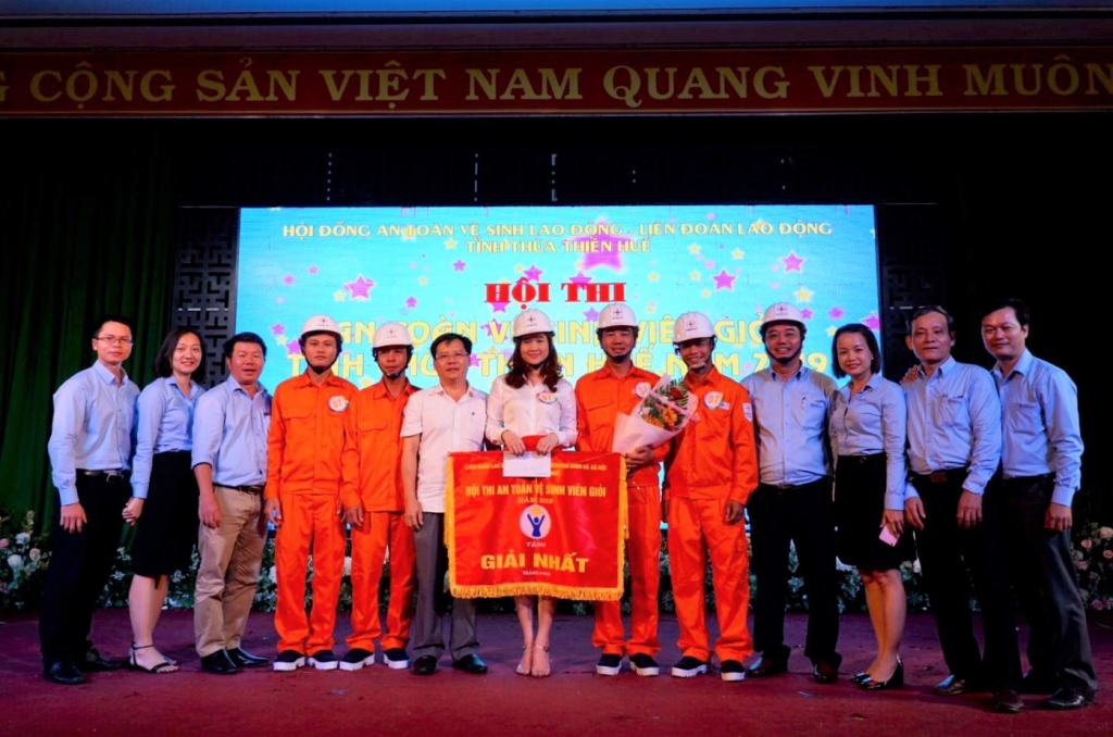 PC Thừa Thiên Huế đạt giải nhất Hội thi An toàn vệ sinh viên giỏi năm 2019 pc thua thien hue dat giai nhat hoi thi an toan ve sinh vien gioi nam 2019