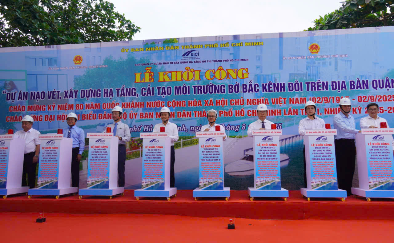 TP. Hồ Chí Minh: Khởi công dự án Bắc Kênh Đôi hơn 7.300 tỷ đồng