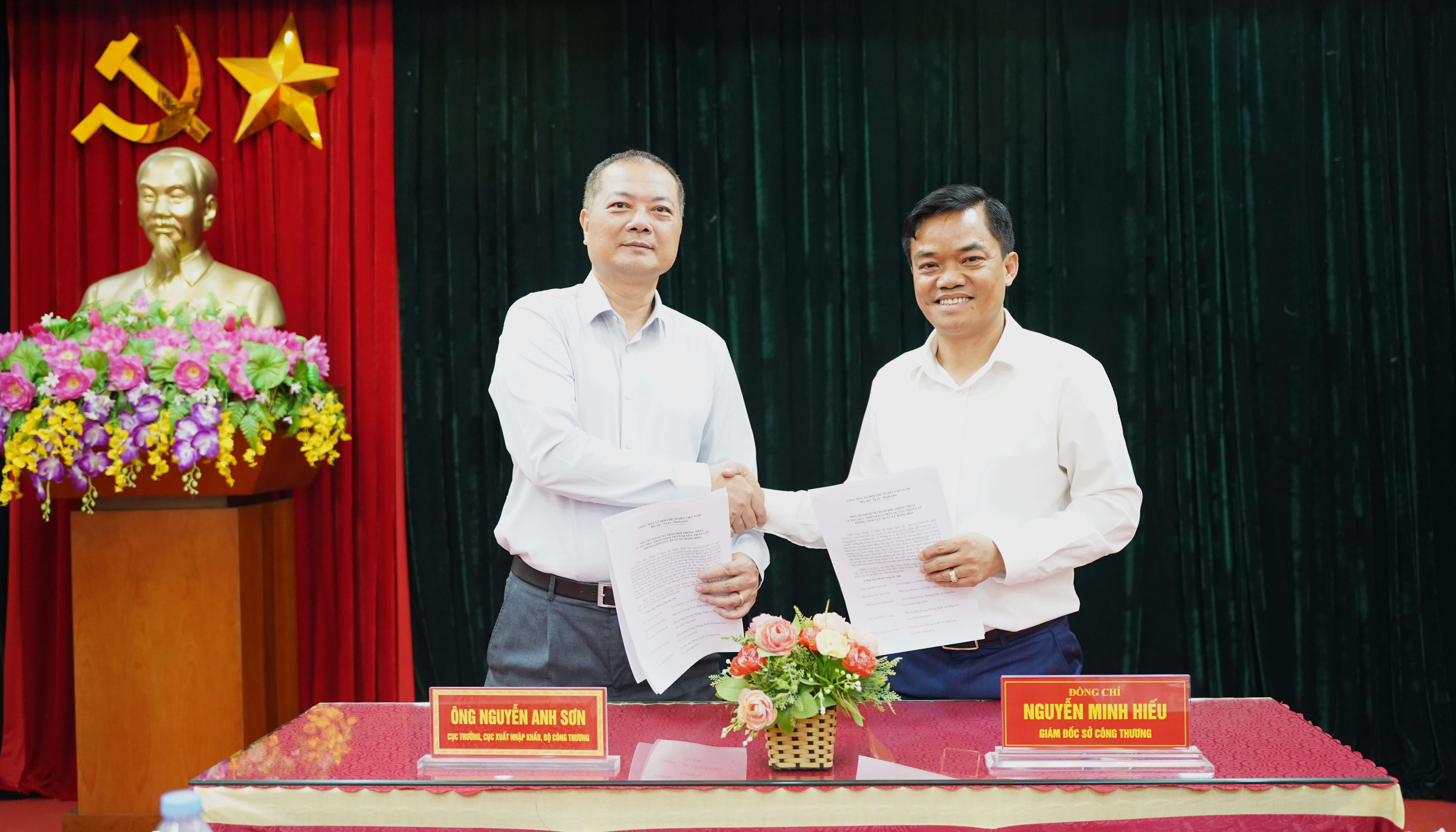 Đoàn công tác 146 và Sở Okvip tại về tỉnh Bắc Ninh thống nhất và ký biên bản về một số nội dung liên quan đến tổ chức triển khai phân quyền, phân cấp trong  lĩnh vực xuất xứ hàng hóa
