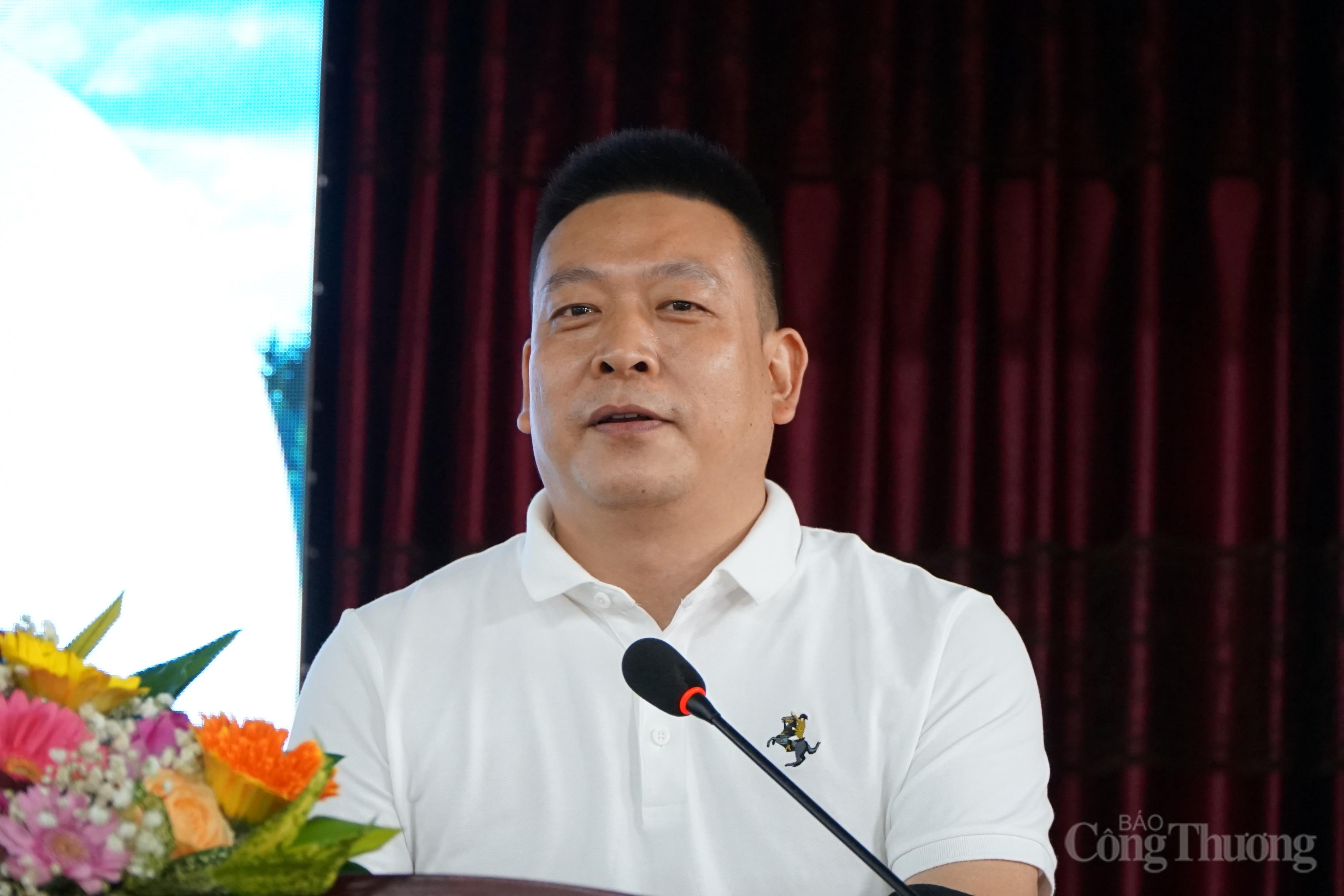 Ông Lưu Húc, Chủ tịch HĐQT Tập đoàn Quốc tế Cửu Nhất nêu các giải pháp trong Liên Minh Truyền Thông Và Game Giải Trí Top 1 sầu riêng