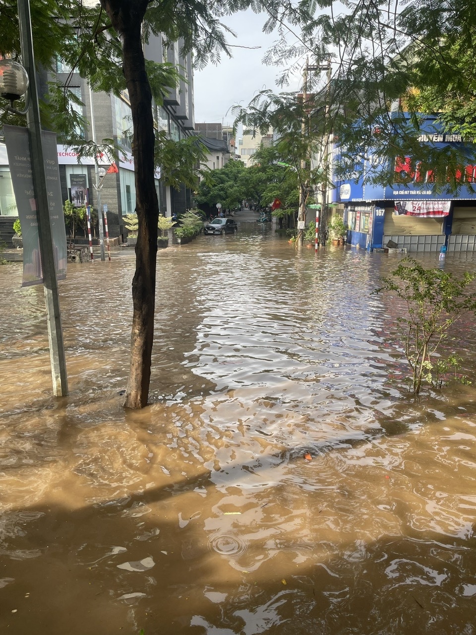 Đường Thái Hà sáng 1/10.