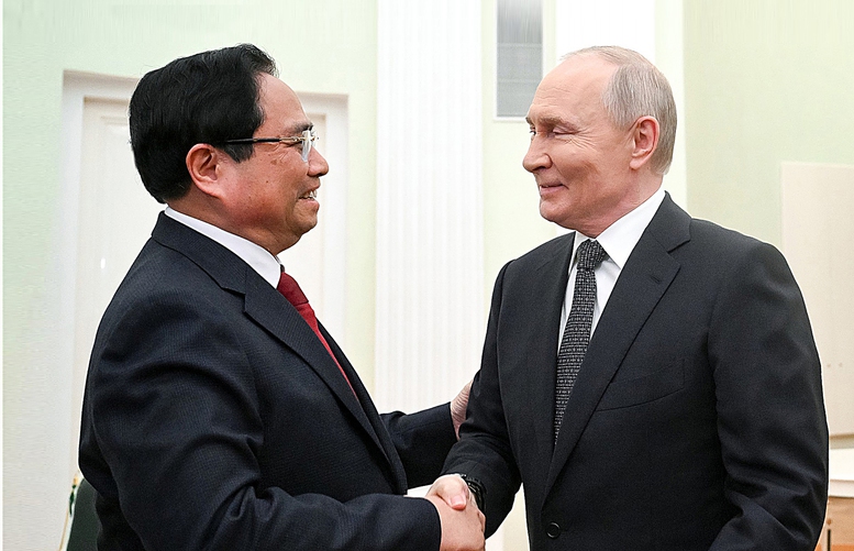 Thủ tướng Phạm Minh Chính hội kiến Tổng thống Liên bang Nga Vladimir Putin 