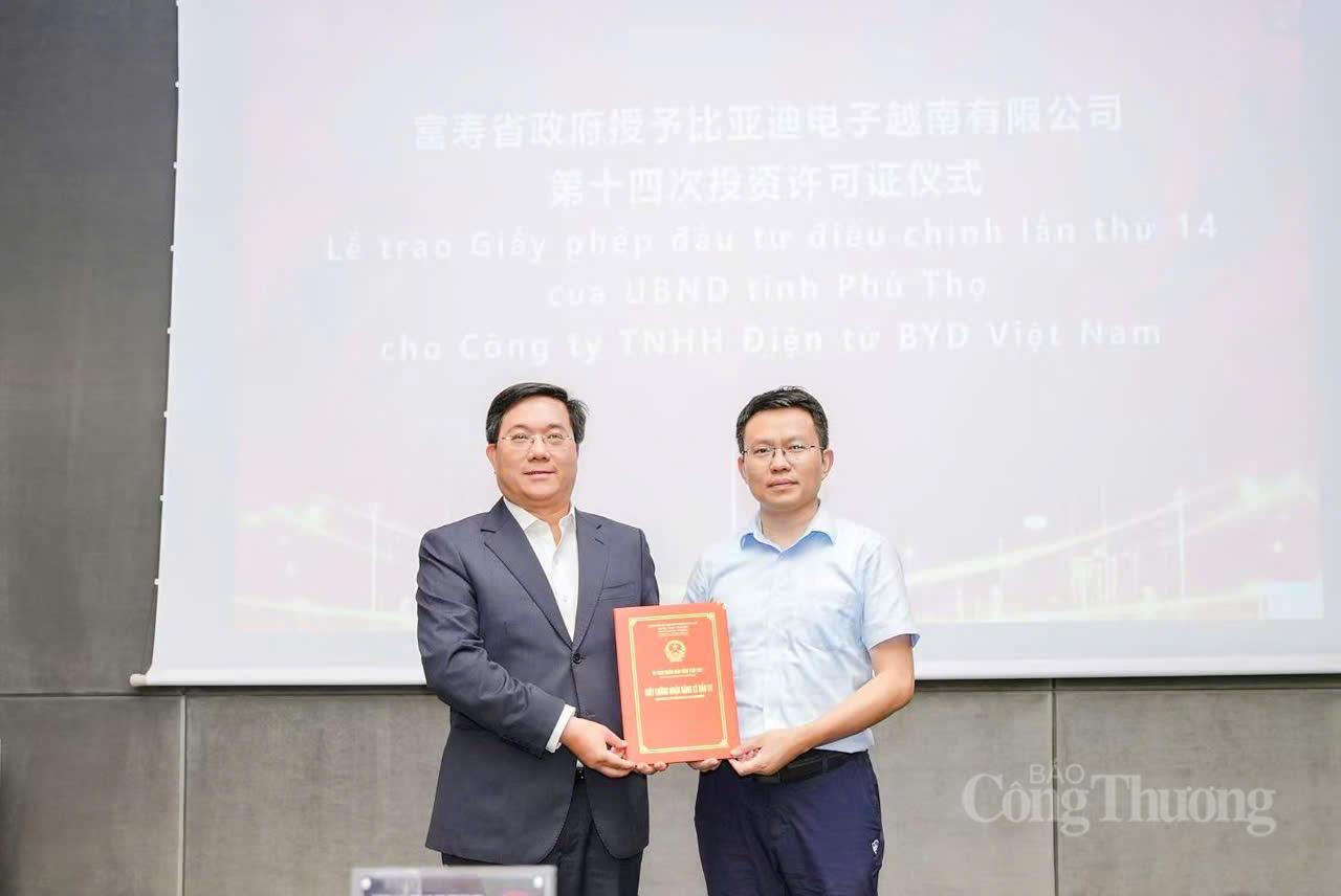 Doanh nghiệp Trung Quốc tăng vốn đầu tư gần 500 triệu USD tại Phú Thọ