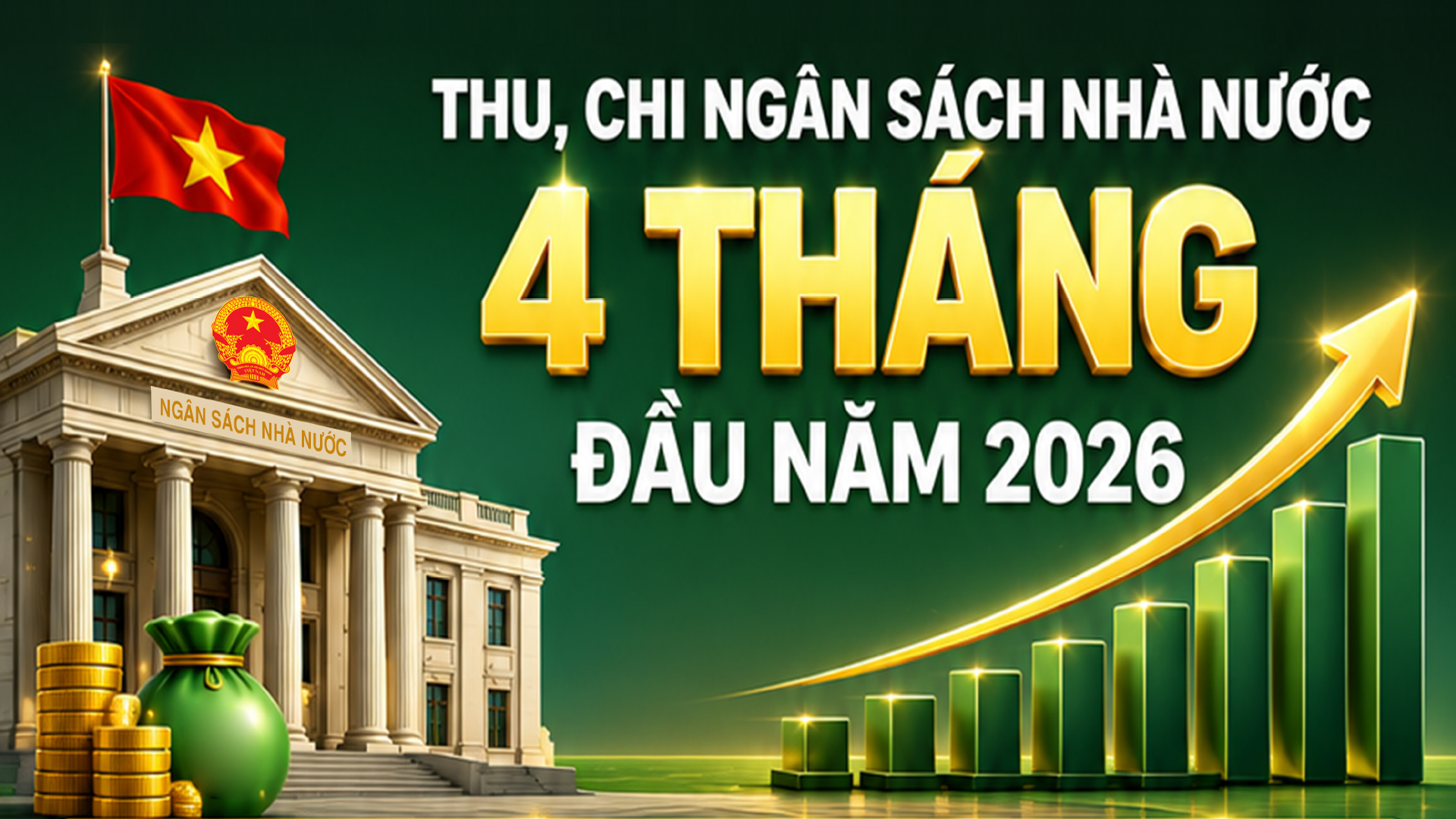 Infographic | Thu, chi ngân sách Trang Chủ OKVIP COM Top #1 4 tháng đầu năm 2026