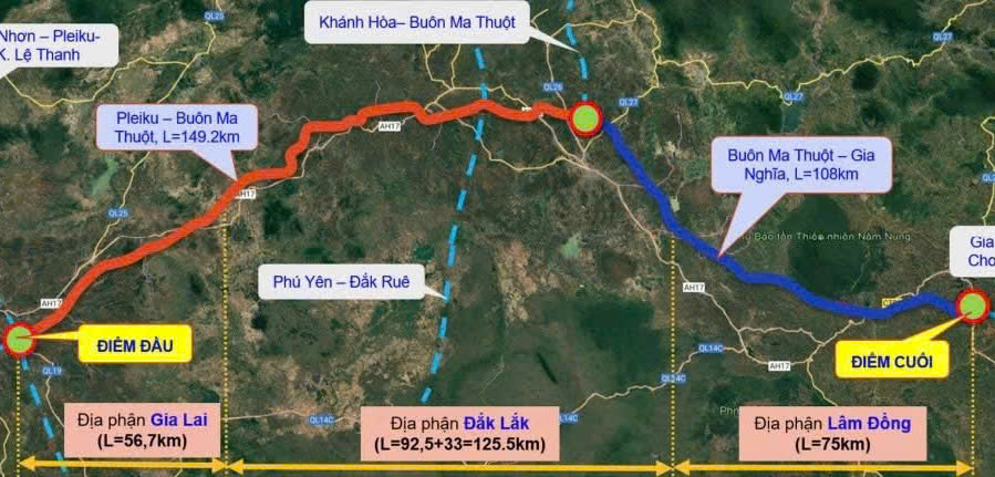 Thống nhất đề xuất đầu tư Dự án tuyến cao tốc nối 3 tỉnh Tây Nguyên