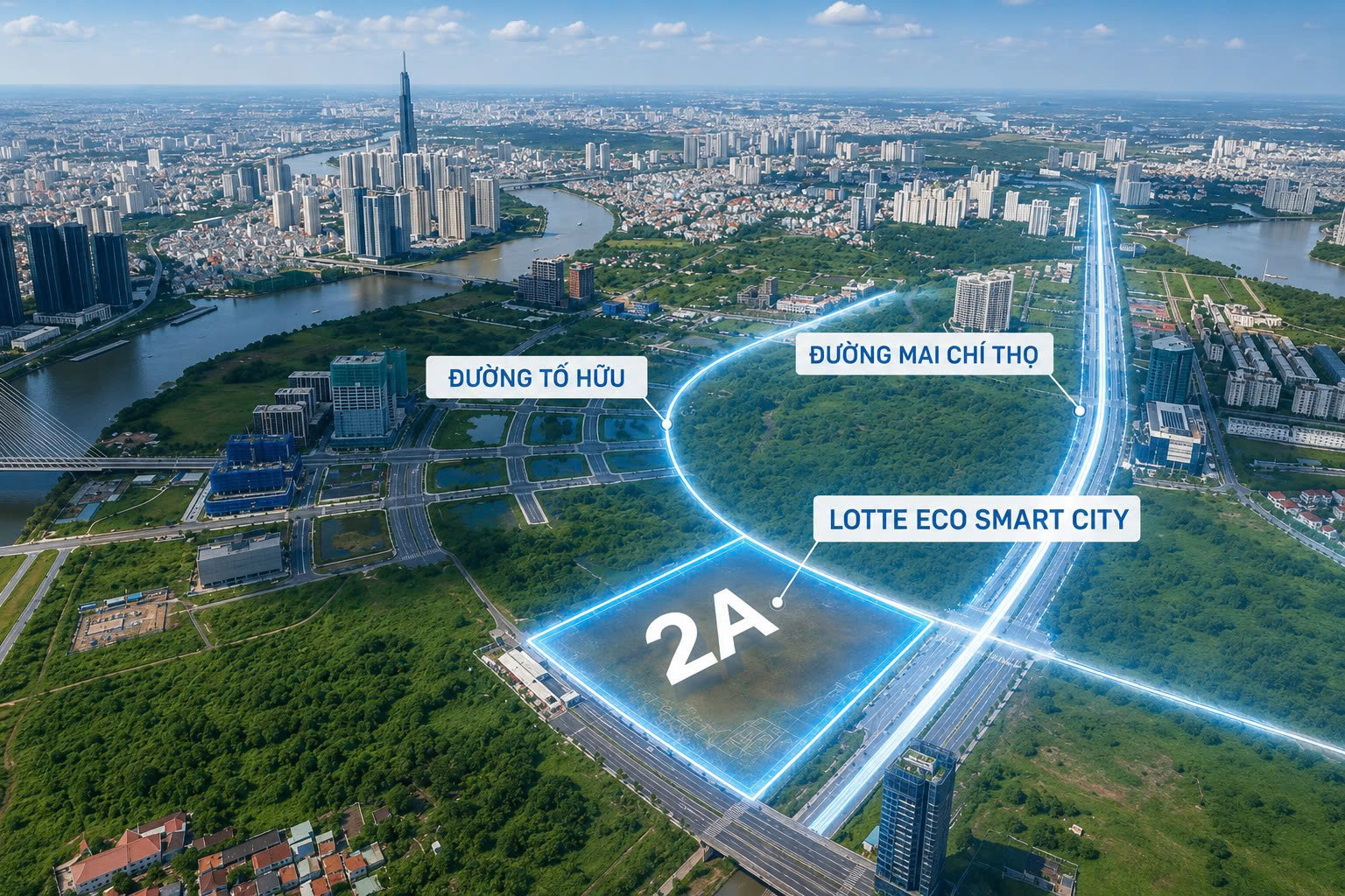 Giá đất xung quanh dự án Thu Thiem Eco Smart City là bao nhiêu?