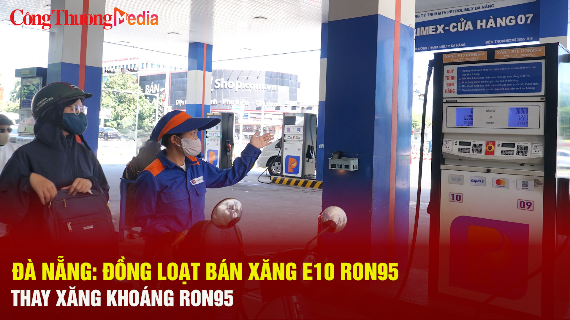 Đà Nẵng: Đồng loạt bán xăng E10 RON95 thay xăng khoáng RON95