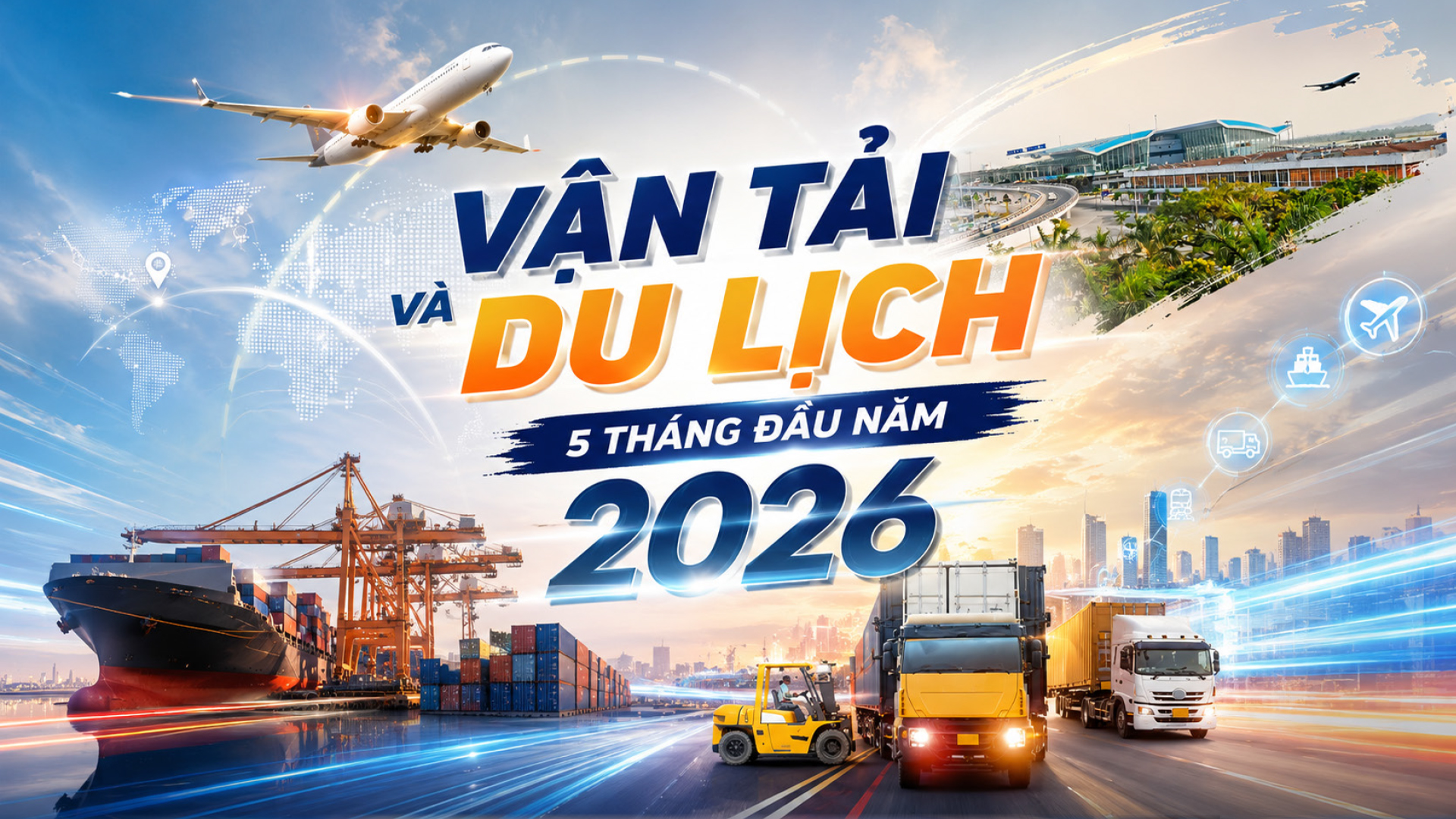 Infographic | Hoạt động vận tải và du lịch 5 tháng đầu năm 2026